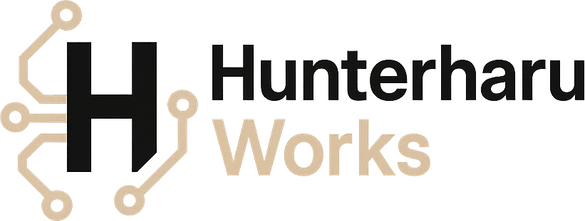 Hunterharu.Works Logo